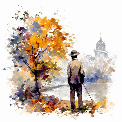 Clipart drawing in the style of Impressionistic Art