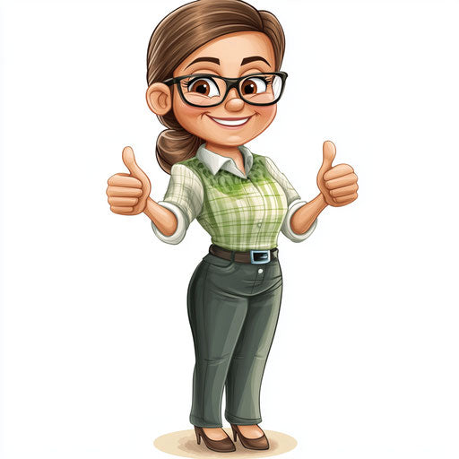 Humorous caricature of a parent-teacher conference