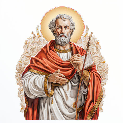 St. Jude flash on white background