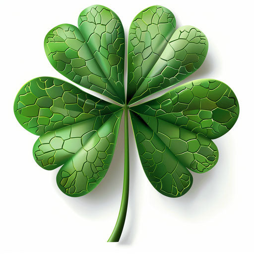 Realistic St. Patrick's Day Clipart with Flat White Background