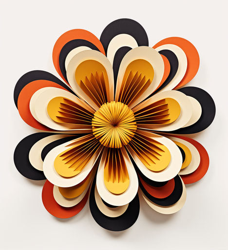 Yellow and orange flower with a black center