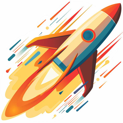 Realistic illustration of fast clipart on white background