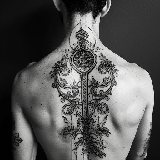 Tattoo symbols with intricate details