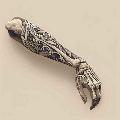 Elbow clipart in photo realistic quality on flat beige background