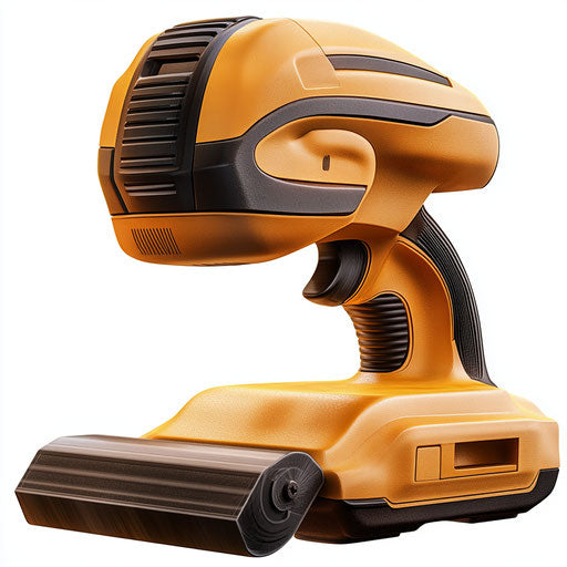 Realistic illustration of an orbital sander