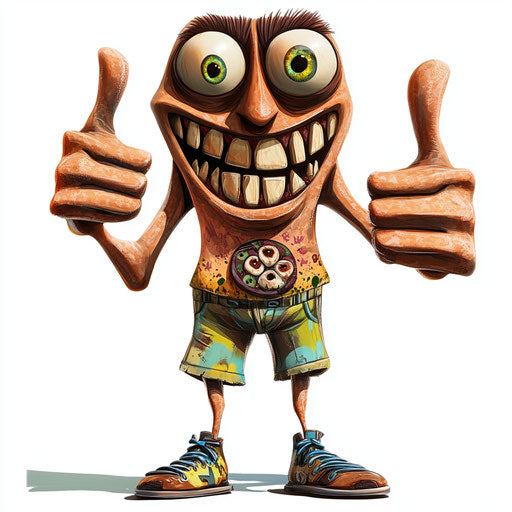 Witty Shadow Caricature Clipart Illustrations