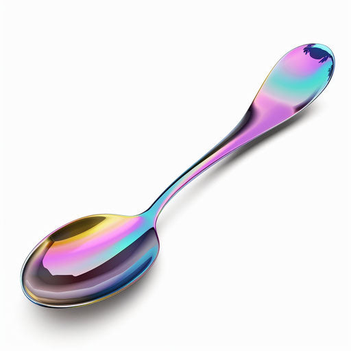Realistic spoon clipart on a white background