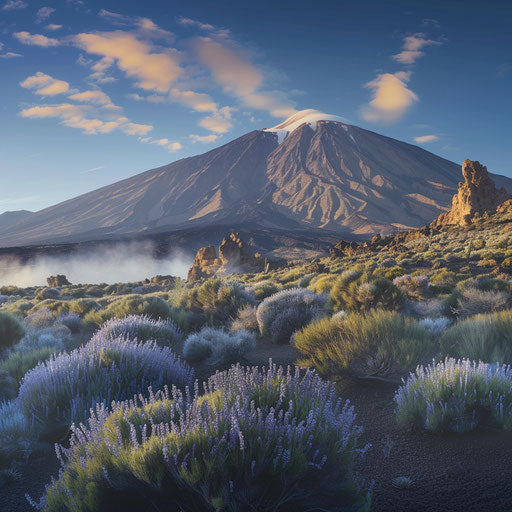 Serene landscapes of Tenerife Island at dawn