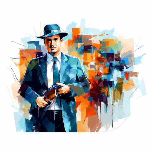 Security clipart in the style of Impressionistic Art, on a white bg