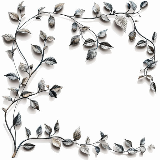 Photo realistic border design clipart with flat white background