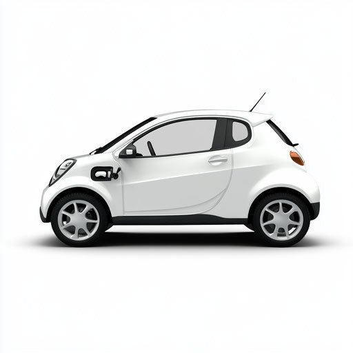 Realistic clipart of Electric Car, high resolution, isolated