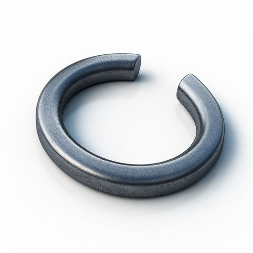 Realistic magnet clipart on flat white background, soft textures