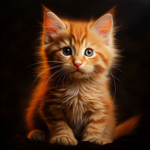 Ginger cat kitten