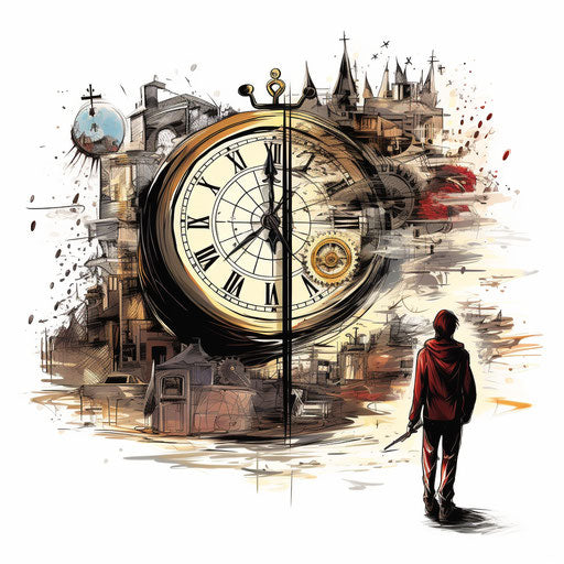 Agenda clipart in the style of Chiaroscuro Art, on white background