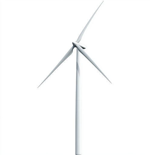 Realistic clipart of a wind energy kit