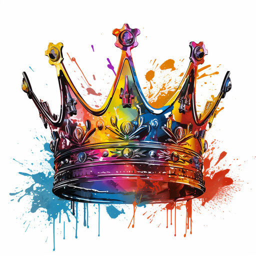 King crown in Oil painting style