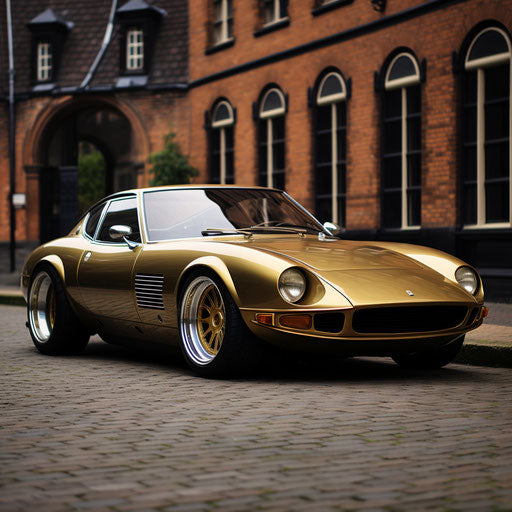 Classic gold Ferrari day