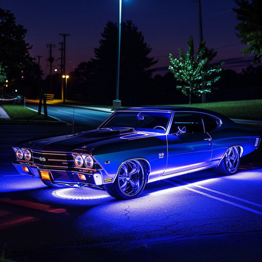 1969 Chevrolet Chevelle SS with LED underglow lighting