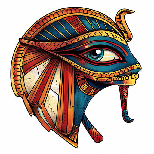 Neo-traditional Eye of Horus tattoo