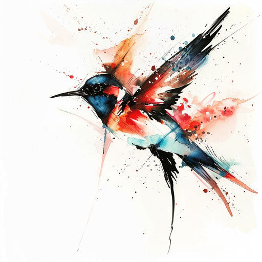 Abstract interpretation of a swallow tattoo