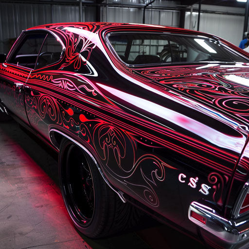 Lowrider 1969 Chevrolet Chevelle SS with hydraulics and custom paint