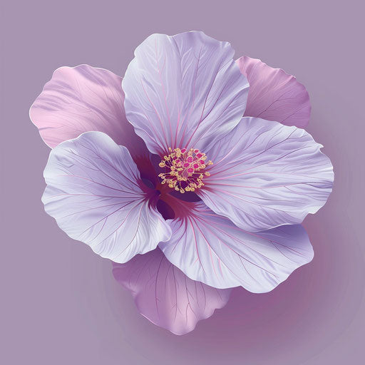 Flower design clipart in photo realistic style with a flat random background