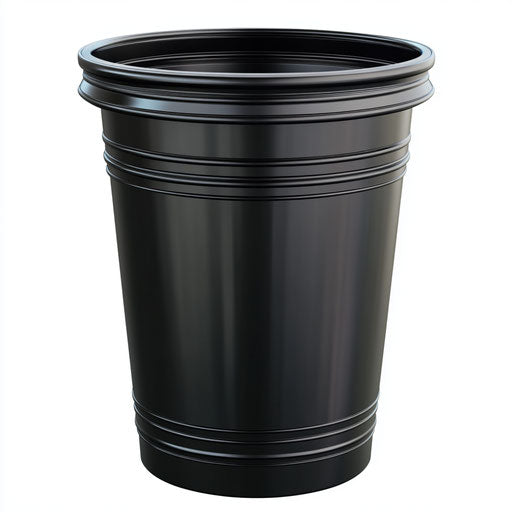 Realistic wastebasket clipart, high resolution, isolated