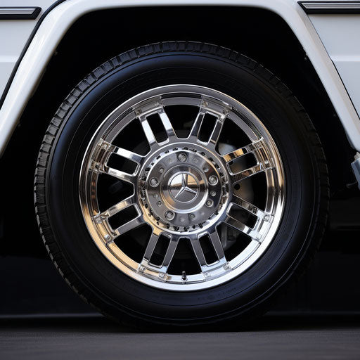 Mercedes Benz G Wagon classic wire-spoke wheels