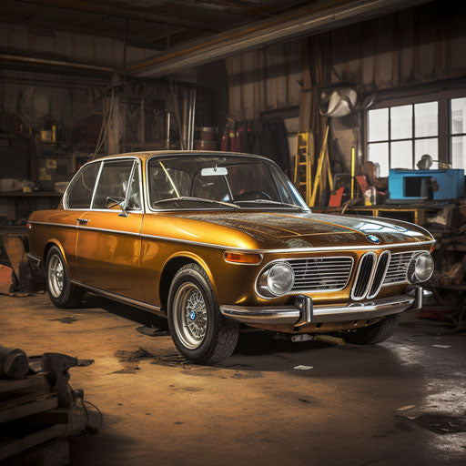 Restoration of classic BMW car