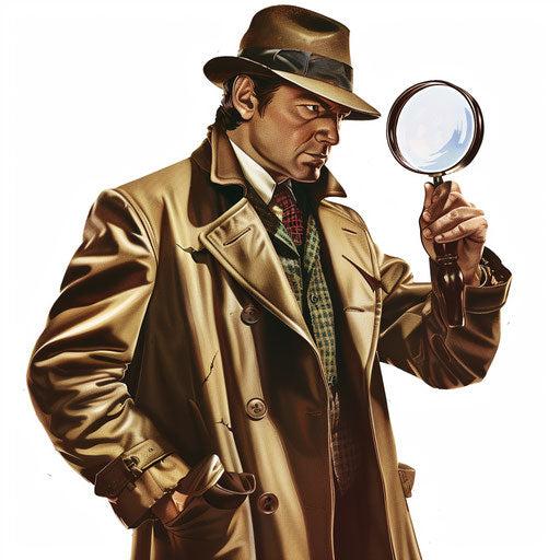 Realistic mystery clipart on white background, smooth gradients