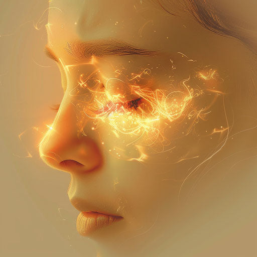 Farewell: clipart in photo realistic style with a flat random background, ethereal glow and soft edges