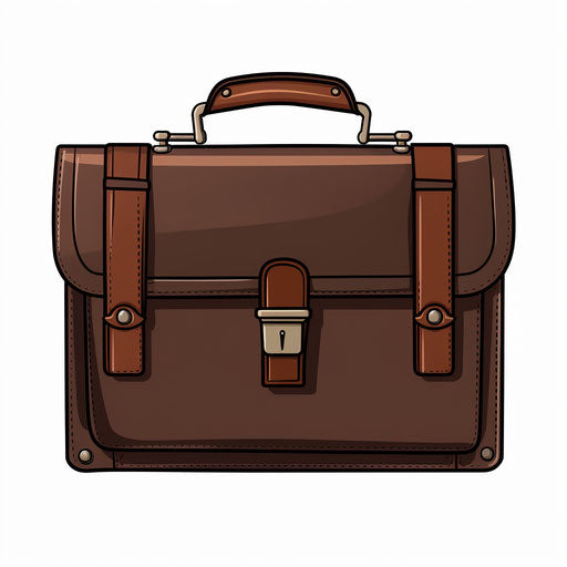 Briefcase illustration in the style of Chiaroscuro Art
