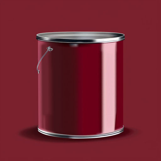 Realistic tin clip on luminous rich burgundy background