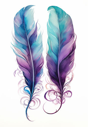 Feather Clipart in Imressive Style Artwork: HD Vector & 4K