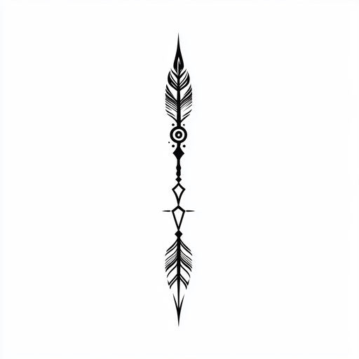 Small tattoo designs for men with simple upward arrow