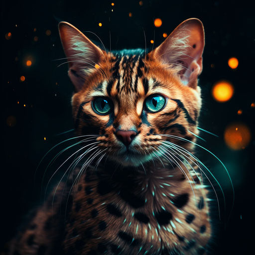 Explosive pigmentation polka dot dark beige and emerald