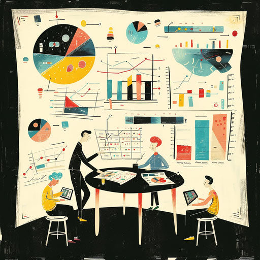 Finance team working on financial forecasts