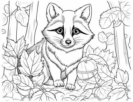 Vivid autumn leaves printable, inspired by Lisa Frank