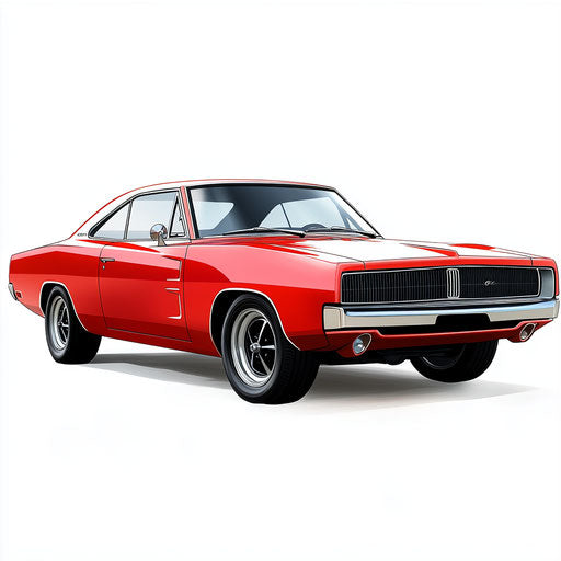 Realistic illustration of a charger, high resolution, no background, isolated