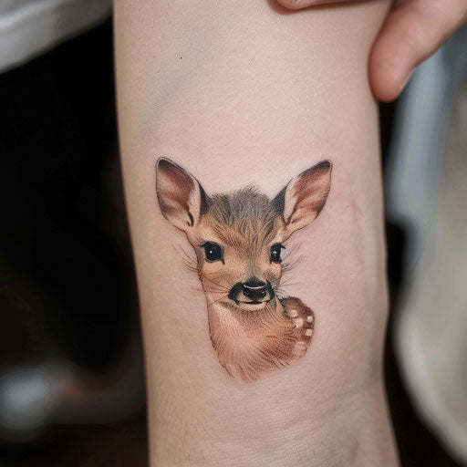 Realistic small meaningful animal tattoos