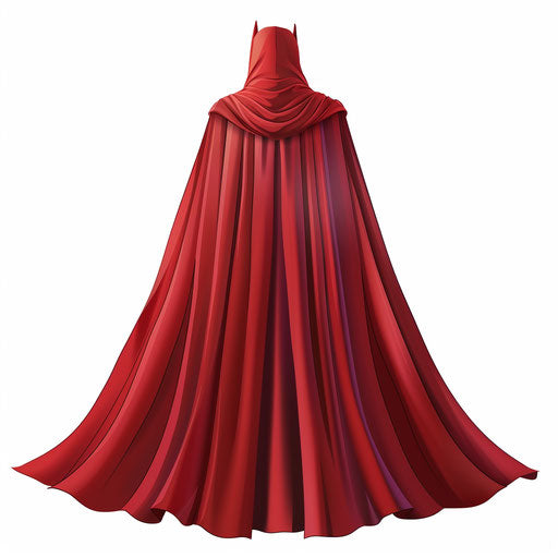 Illustration of cape in a photo realistic style on flat white background