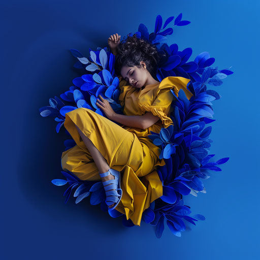 Realistic story clipart shining on royal blue background