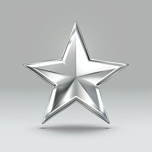 Flat metallic silver backdrop with realistic evaluation clipart