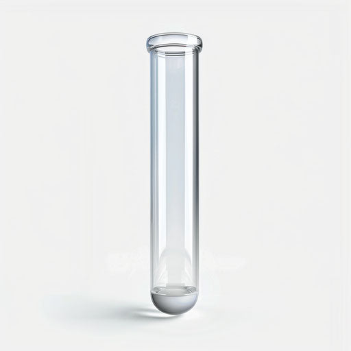 Photo realistic test tube clipart on white background