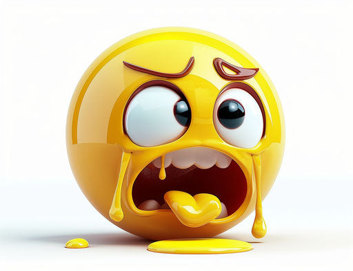 Crying face with tears, intense emotion