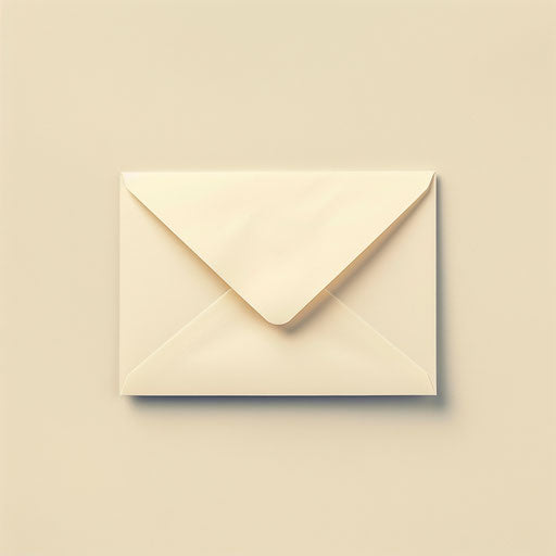 Email clip on cream background, realistic style, muted tones