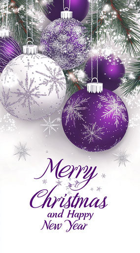 Christmas ornaments on elegant background with glittery stars