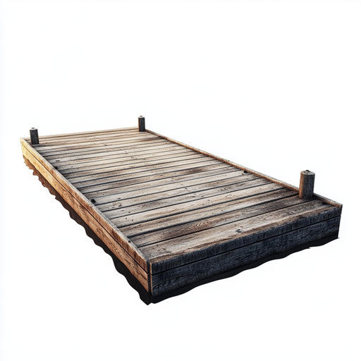 Realistic clipart of a floating dock