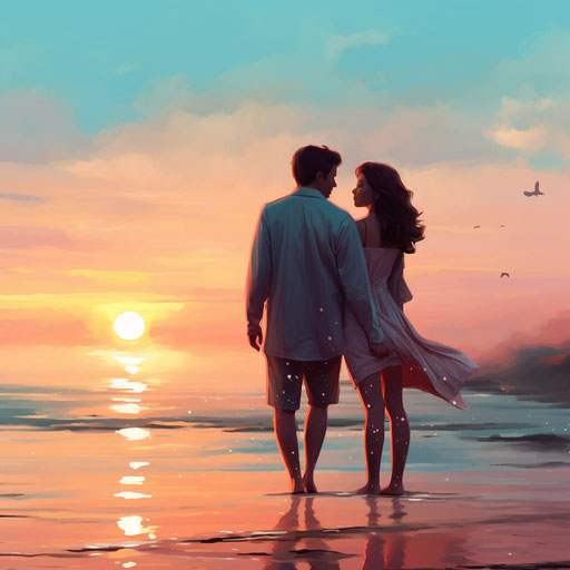 Love greetings card, animated gifs style, candid moments, gentle expressions, romantic scenes