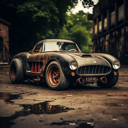 Classic rat rod Ferrari GT car